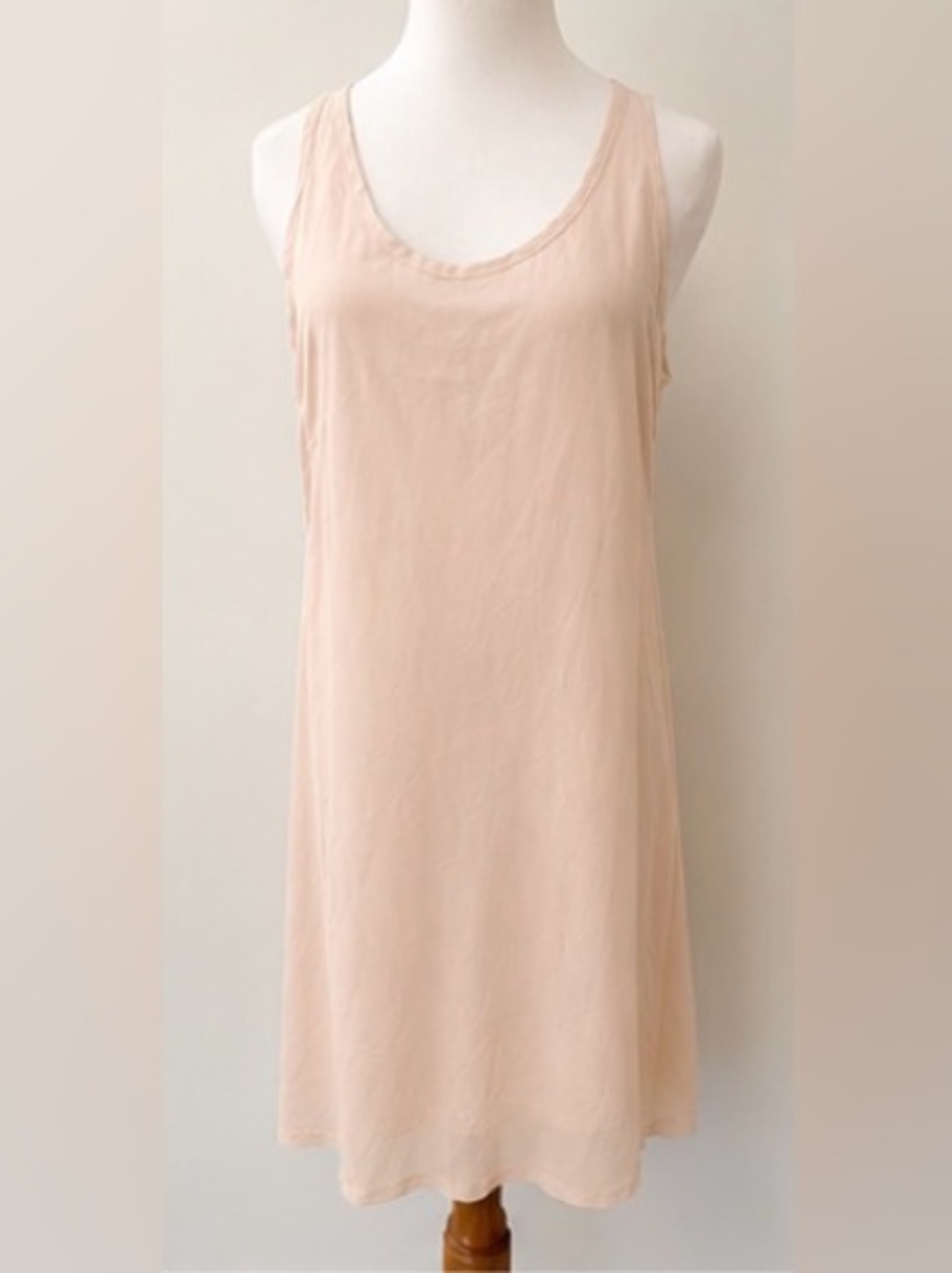 [Liviana Conti] Blush Pink Sleeveless Shift Dress Sz:42 IT (US 6) Made in Italy